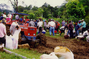 Workers at Hacienda La Amistad in Costa Rica